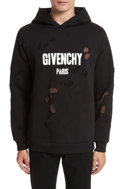 givenchy distressed hoodie real vs fake|givenchy distressed graphic print hoodie.